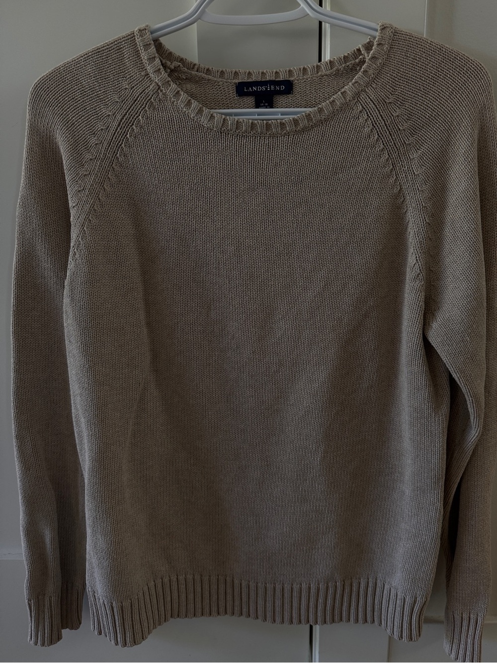 Lands' End Women's Beige Knit
